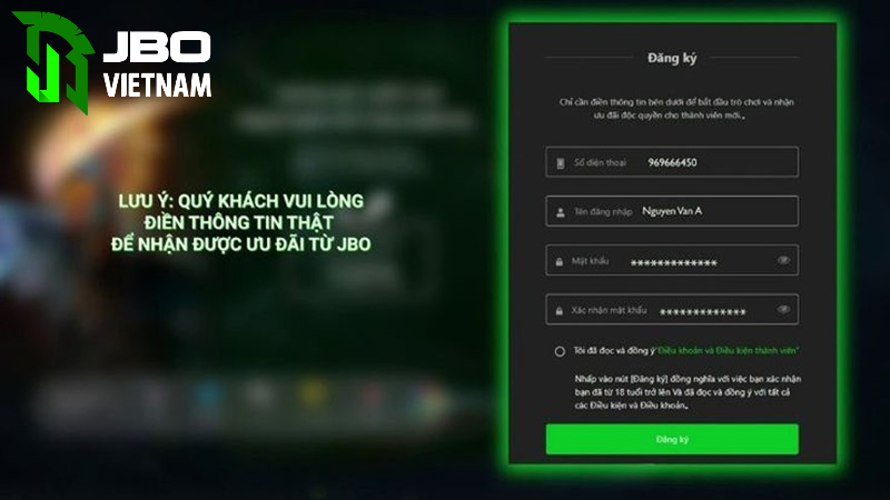 Đăng nhập JBO đúng cách